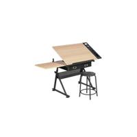 Mesa Escritorio Blanca Mesa de Ordenador con Cajones Escritorio de Oficina con Soporte de Monitor Mesa PC para Despacho 106x50x94cm - details 9