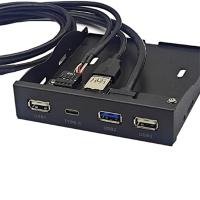 Panel de disquete USB 3,2 GEN1 TYPE-C, HUB de 3,5 pulgadas, 19 pines a Puerto C, enchufe Reversible, 5Gbps - details 3