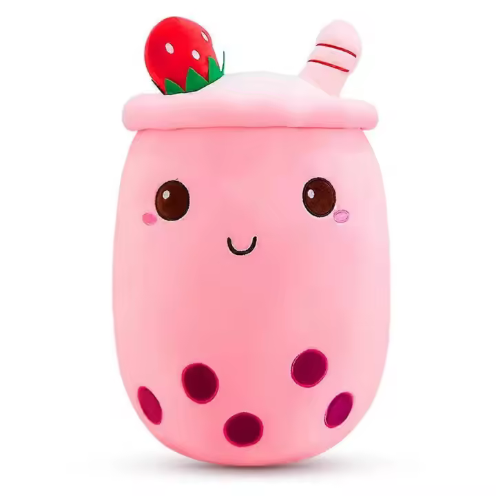 Cojín de Peluche de Té con Burbujas Muñeca de Peluche Suave con Dibujos Animados de Boba - 1
