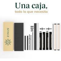 Cama Maya 150x190cm Altura de 30cm Somier con cabeza Somier de láminas de madera Gris Oscuro - details 5