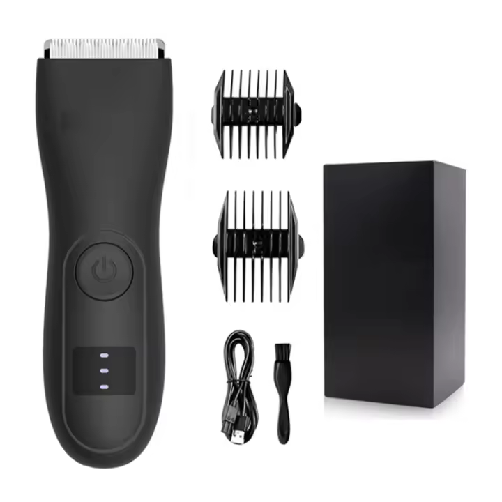 Recortadora de pelo corporal para hombres y mujeres, afeitadora de bolas para mujer, depilación, recortadora de Bikini, ingle y afeitadora corporal - 1