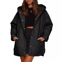 Chaquetas con capucha para mujer, abrigos informales a la moda, Otoño e Invierno - details 3