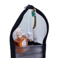 Bolsas de aseo plegables, bolsa de almacenamiento para cepillos de dientes de viaje, bolsa de maquillaje, organizador de lavado, bolsa para brochas de maquillaje, bolsa de cosméticos de malla, 1 ud. - details 13