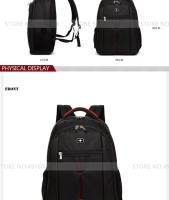Mochila negra de viaje para hombre, equipo turístico de 15,6 pulgadas, para ordenador portátil de negocios - details 5