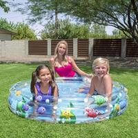 Tubo de Baño Móvil Circular de 152cm x 30cm Equipado con Anillos de Piscina Transparente - details 4