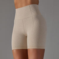 Hamidou-pantalones cortos deportivos de Yoga para mujer, mallas transpirables sin costuras para correr, ciclismo, cintura alta, entrenamiento, gimnasio, Verano - details 28