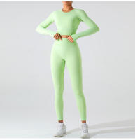 Nueva camiseta deportiva sin costuras de manga larga para mujer, Top de Yoga de secado rápido, ropa ajustada para correr y Fitness - details 23