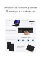AJIUYU-funda de Teclado magnético para tableta Samsung Galaxy Tab S9 + Plus S8 + S7 FE, 12,4 pulgadas, S9 FE 11 - details 2