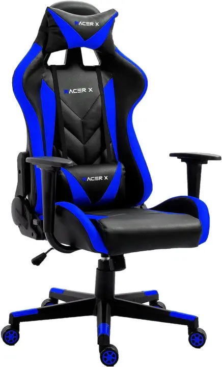 Silla de Racer Ergonómica Profesional para Juegos Videográmicos Ajustable en Altura y Inclinable - 1