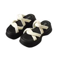 Zapatillas de mujer 2025 nuevas sandalias exteriores versátiles de moda para mujer con suela gruesa y hermosos tacones altos retro - details 0