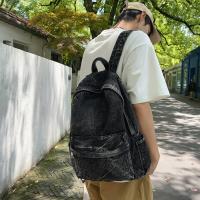 Mochila de lona de gran capacidad de inspiración vintage para hombre con correas ajustables: ligera, duradera y elegante para uso diario - details 1