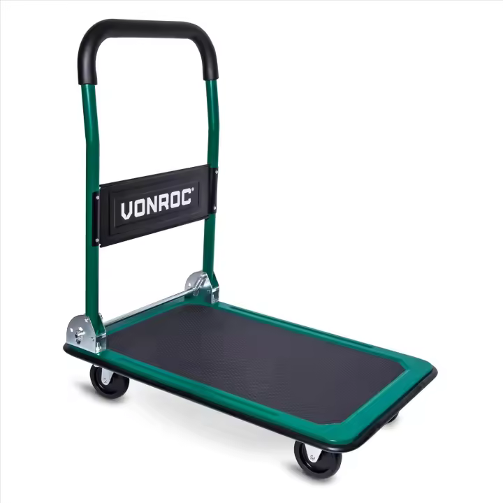 Carro Plataforma Plegable - Carga Máx. de 150 kg. Bandeja de 47 x 73 cm. ruedas giratorias - 1