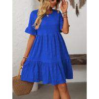 Vestido elegante de manga corta, holgado e informal, nueva colección primavera-verano 2025. - details 6