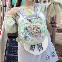 Bolsa con cremallera Kawaii Fruit Itabag PU Idol, almacenamiento de mercancías, bolsillo transparente, bolsa de muñeca de algodón, bolsa para artículos pequeños, mochilas de moda - details 16