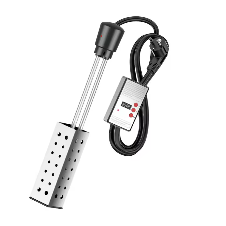 Calentador de Agua Eléctrico Portátil de 2500W Cubierta de Aislamiento Térmico de Acero Inoxidable - 1