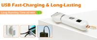 Kit de cortapelos para perros con amoladora de uñas, juego de recortador de patas de gato silencioso inalámbrico 4 en 1, recortador de pelo para mascotas con pantalla de alimentación transparente USB recargable de bajo ruido, afeitadora para perros y gato - details 7