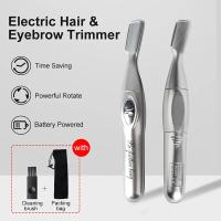 Recortador de cejas eléctrico para hombres y mujeres, recortador de cejas automático, depilación portátil, recortador de belleza - details 0