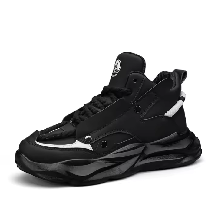 Zapatos Deportivos Casuales de Moda para Hombres Alta Superficie de Cuero Personalizados - 1