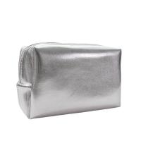 Bolso de Makupé de Cuero Suave Plateado Organizador de Viaje Portátil Bolsa de Cosméticos - details 3