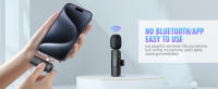 Micrófonos Lavalier Inalámbricos 3 en 1 para iPhone, iPad, Android, Cámara, Micrófono USB-C, Batería de 7 Horas, Mini Micrófono con Reducción de Ruido para Grabación de Vídeo, Vlog, YouTube, TikTok - details 4
