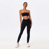 Camisolas sin tirantes y sin mangas, ropa de cintura alta, conjunto de dos piezas, shorts o bodys de yoga para mujer, entrenamiento, FIESS - details 8