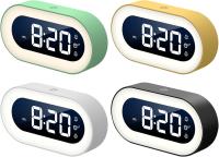 Reloj Despertador Digital LED con Control de Voz Luz Nocturna de Diseño - details 0
