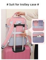 Mochila de negocios impermeable para hombre y mujer, bolsa de viaje expandible para portátil, gran capacidad, 15,6, bandolera para mujer, gran capacidad, ligera, multiusos, mochila de equipaje, viaje corto - details 3
