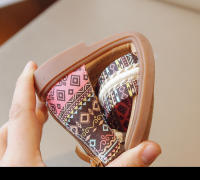Zapatos informales bohemios para niñas, Sandalias planas con cremallera trasera, con borlas, transpirables, de verano - details 16
