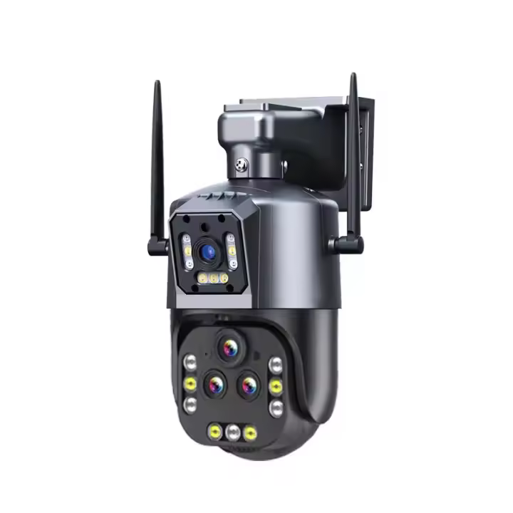 Cámara IP WiFi 8K16MP con Zoom de 20X Cámara PTZ de 360° Seguimiento Automático Cámara de Seguridad Inalámbrica al Aire Libre Cuatro Lentes Pantalla Doble Inteligente - 1