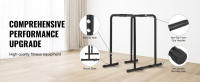 SucceBuy Barra de inmersión, capacidad de 440 libras, estación de soporte de inmersión resistente con altura ajustable, soporte de flexión de paralelo de fitness, barras paralelas para entrenamiento de fuerza - details 3