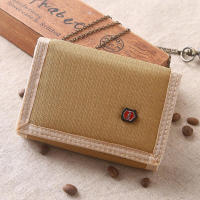 Cartera cuadrada corta para hombre, tarjetero con múltiples ranuras para monedas, tarjetas bancarias, identificación - details 7