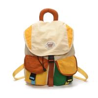 Bolsas para padres e hijos de 2 tamaños a juego de colores, mochila escolar con cordón multibolsillo de estilo coreano, mochila de nailon de gran capacidad para niños - details 23