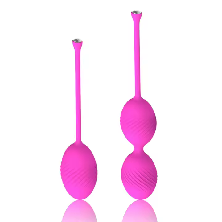 1 Juego de vibrador inteligente de silicona seguro Kegel Ball Ben Wa Ball Vagina apretar máquina de ejercicio juguete sexual para mujeres Kegel pesas bola - 1
