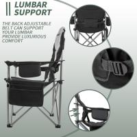 Silla Plegable Support Padd con Portavasos Portátil para Exteriores, Deportes, Picnic, Poliéster, Negro, 1 - details 3