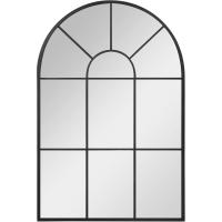 Espejo Decorativo de Pared 60x91 cm Espejo de Ventana de Metal para Salón Dormitorio Entrada Estilo Moderno Negro - details 0