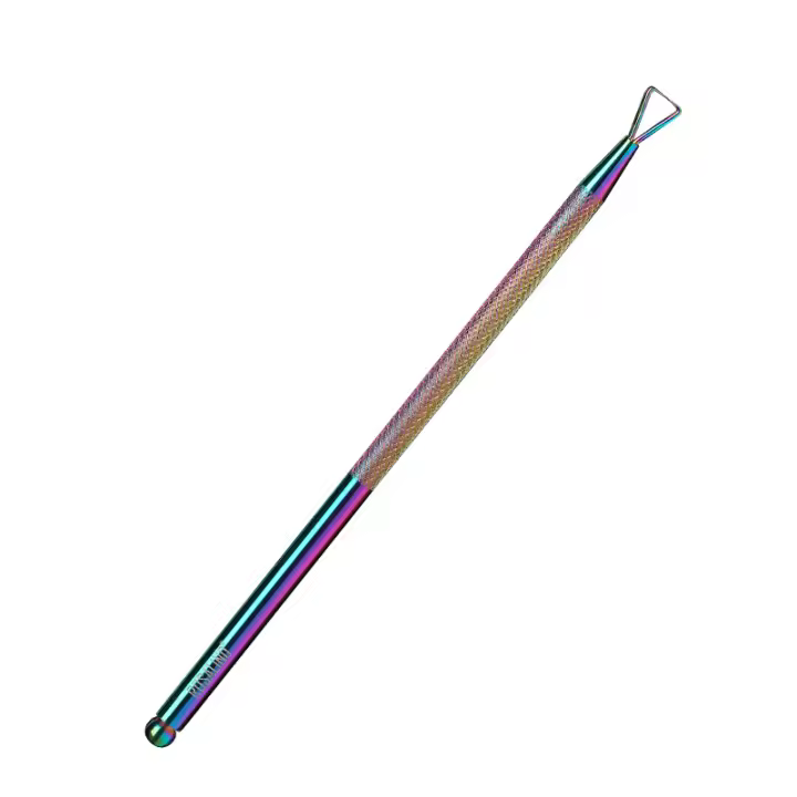 Removedor de Gel de uñas triangular, herramienta de cuidado de uñas, empujador de cutículas de doble punta - 1