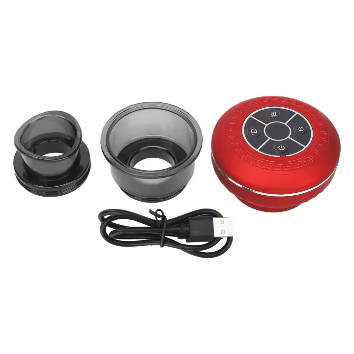 Máquina de ventosas de presión negativa, 12 engranajes, compresa caliente, vacío eléctrico, masajeador Gua Sha - 1