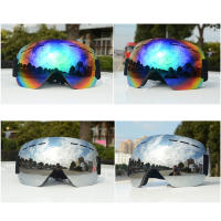 Gafas de esquí antivaho de doble capa para hombres y mujeres, máscara de esquí grande, gafas de nieve, accesorios de Snowboard, UV400, 1pc - details 5