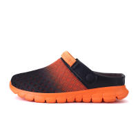 Verano pareja de hombres y mujeres cambia gradualmente sandalias de gran tamaño zapatillas de malla casual agujero zapatos de playa media zapatillas - details 13