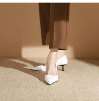 Zapatos de tacón de aguja puntiagudos de charol versátiles clásicos - details 21