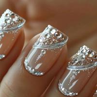 24 UDS Diseño de estampado de leopardo de longitud media francesa densidad de ballet de uñas artificiales rebajada prensada en uñas terminadas - details 2