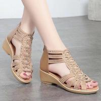 Sandalias verano de las mujeres 2025 nuevos zapatos de suela blanda desgaste exterior de moda sandalias de las mujeres tacón de cuña mujeres - details 10