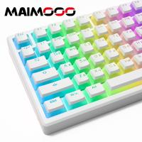 MAIMOOO-teclas de pudín ruso translúcidas OEM PBT, 117/141 teclas para teclados mecánicos de juego, 84/87/96/98/104 - details 6