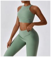 Sujetadores deportivos para mujer, ropa interior de alta intensidad para gimnasio, correr, Yoga, hermosa espalda seca, a prueba de golpes, sujetador de entrenamiento de canalé, Fitness sin costuras - details 10