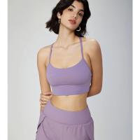 Sujetador deportivo con espalda de carreras para mujer, Top de chándal de gimnasio de Yoga grueso de alto impacto - details 4