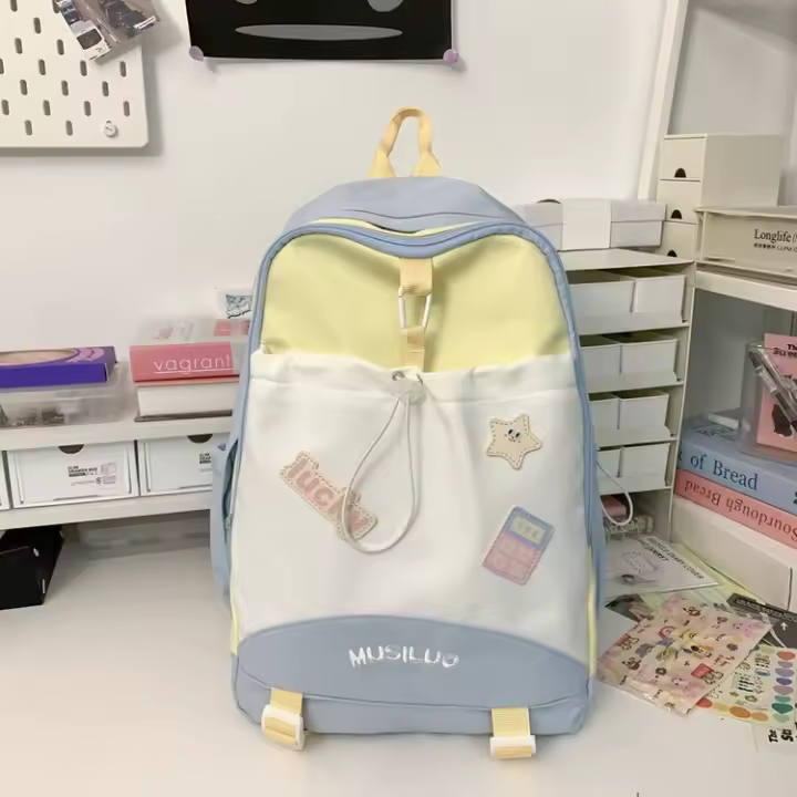 Mochila Escolar Coreana-Japonesa Estilo Bosque, Combina con Todo, Dulce y Fresco - 1