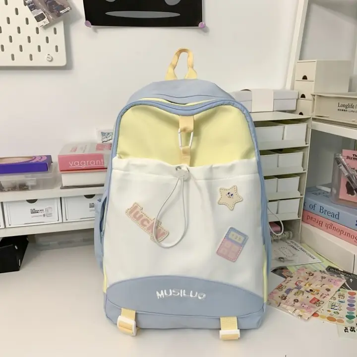 Mochila Escolar Coreana-Japonesa Estilo Bosque, Combina con Todo, Dulce y Fresco - 1