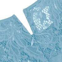 Elegante Vestido de Encaje con Detalles de Parche de Moda Retro Y2K Cuello Redondo Estilo Hepburn - details 17