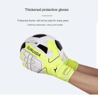 1 par de guantes de portero de talla 5-10, guantes antideslizantes de látex para portero de fútbol para niños, guantes de portero de juego suaves y gruesos, fútbol - details 17