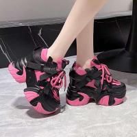 Dropshipping logo altura creciente de las mujeres 2024 nuevos zapatos de diseñador de moda casual transpirable - details 5